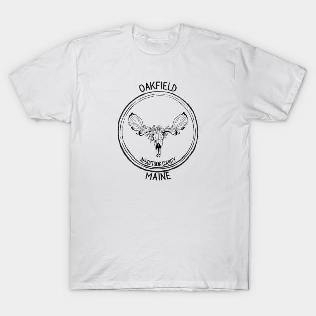 Oakfield Maine T-Shirt by TrapperWeasel